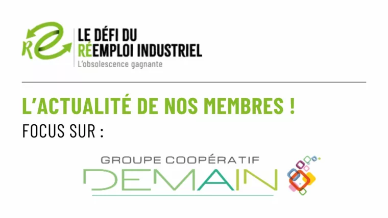 Bannière - L'actualité de nos membres : Groupe coopératif demain